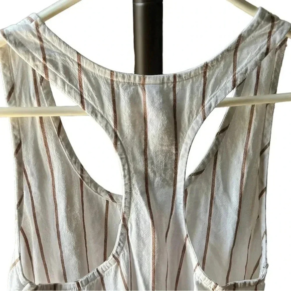 Stars Above Linen Blend Racer Back Stripe Tank NWT Small - Picture 7 of 9